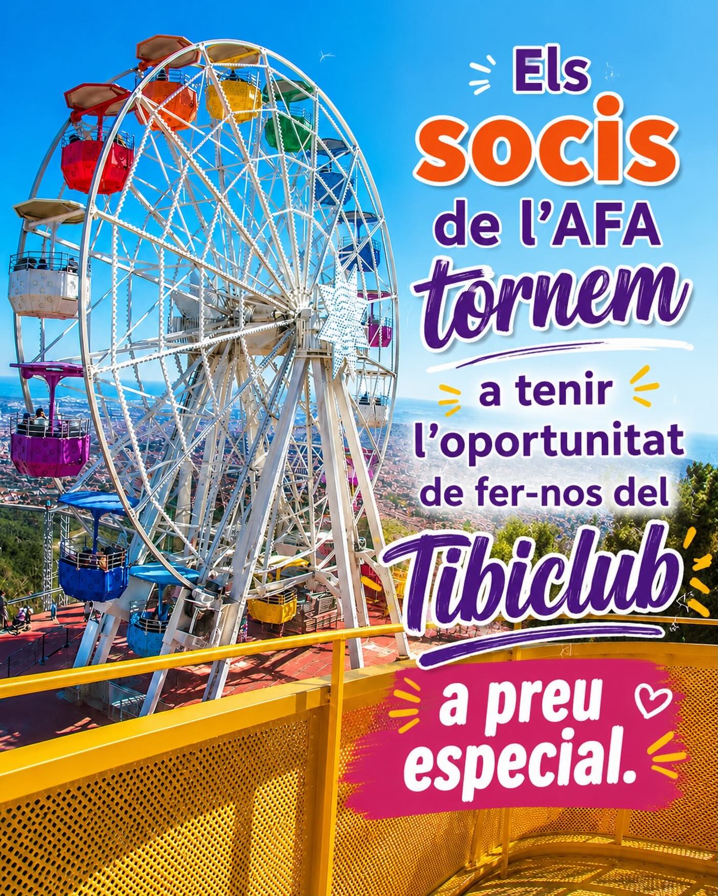 Bones notícies famílies socies!!! Teniu un mail on ho explica! ❤️